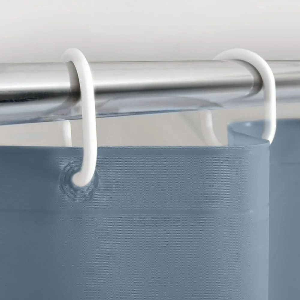 Mainstays Basic Light Weight Thickness PEVA Solid Shower Curtain Liner, Magnetic